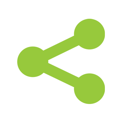 Icon voor het delen van digitale businesscards