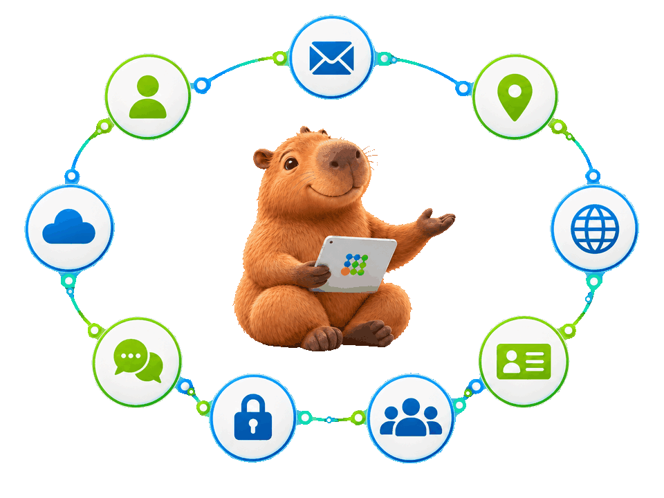 Private Network SHARE online digital business cards 