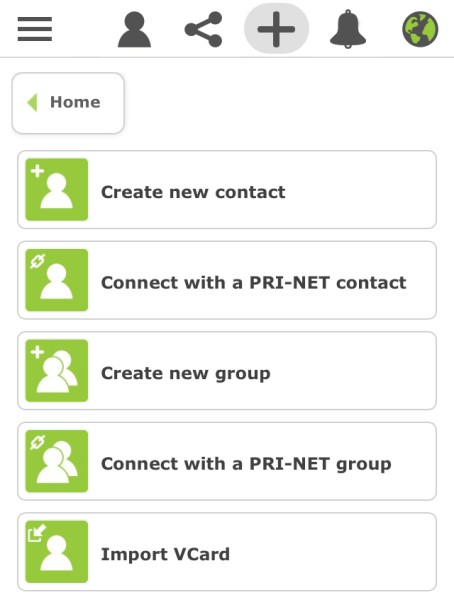 Add contacts