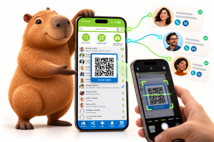 QR code to share your own digital business card